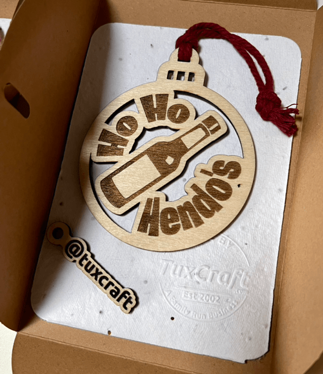 Ho Ho Hendo's - Laser Cut Christmas Bauble