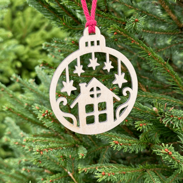 “Our Home” Wooden Christmas Bauble