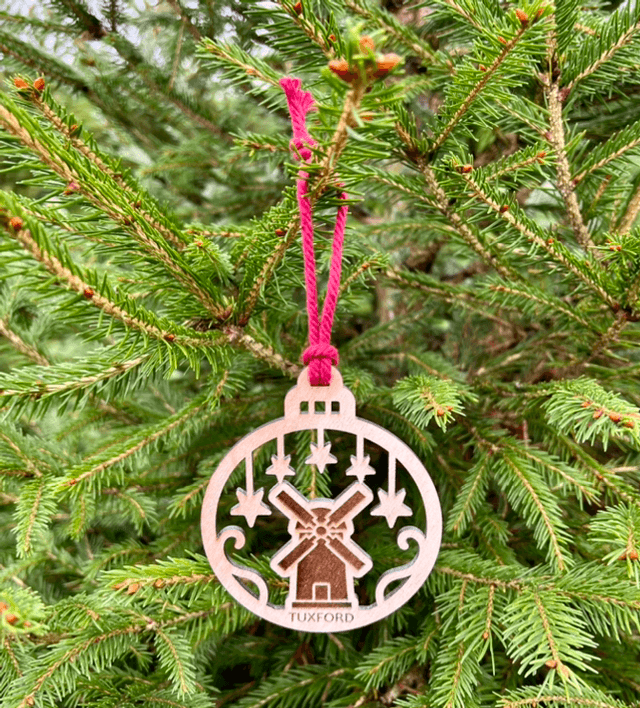 Tuxford Windmill - Laser Cut Christmas Decoration