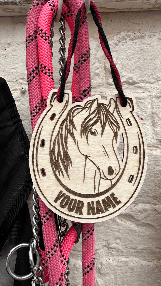 Personalised Horse Shoe Hanging Decoration   